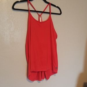 Red work out tank